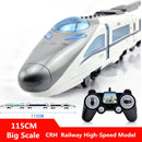 One Key Open Door High speed RC Train E636 2.4G Remote Control Car Voice Broadcast kids Best Gift Toys Educational Toy Paly Game