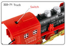 Classic Electric Steam Smoke Remote Control Track Train With Light Simulation Train Sound independent Assembly Toys for children