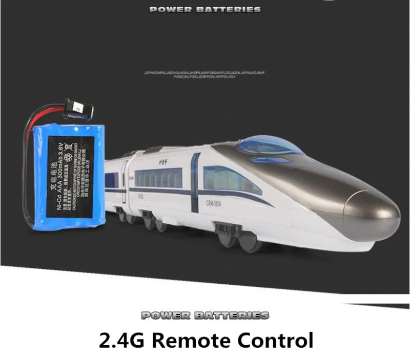 One Key Open Door High speed RC Train E636 2.4G Remote Control Car Voice Broadcast kids Best Gift Toys Educational Toy Paly Game