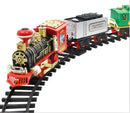 Classic Electric Steam Smoke Remote Control Track Train With Light Simulation Train Sound independent Assembly Toys for children