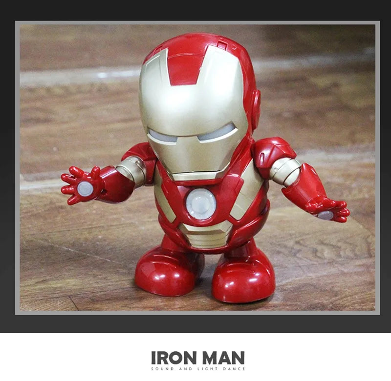Action Figure Toy Of Iron Man Tony Stark Captain America Thanos With Led Flashlight And Music