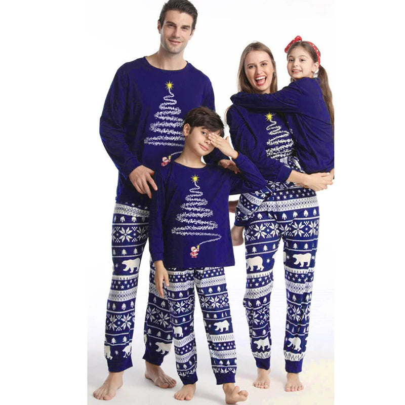2023 Family Matching Outfits Red Christmas Pajamas Sets Father Mother Daughter and Son Pyjamas Aldult Kids Xmas Family Clothing