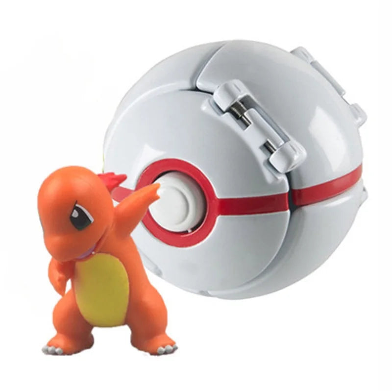 20 Styles Pokemon Elf Ball Anime Figure Pikachu Charmander Litten Rockruff Pokeball Pocket Monster Variant Toy Action Model Gift