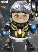 Action Figure Toy Of Iron Man Tony Stark Captain America Thanos With Led Flashlight And Music