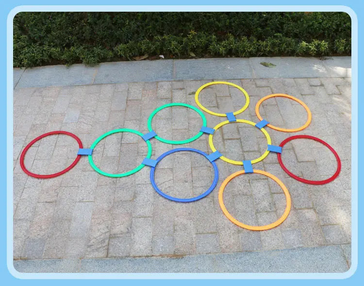 Kids Outdoor Toys Hopscotch Ring Jumping For Kids Sports Outdoor Play Outside Toys Children Garden Backyard Indoor Carnival Game