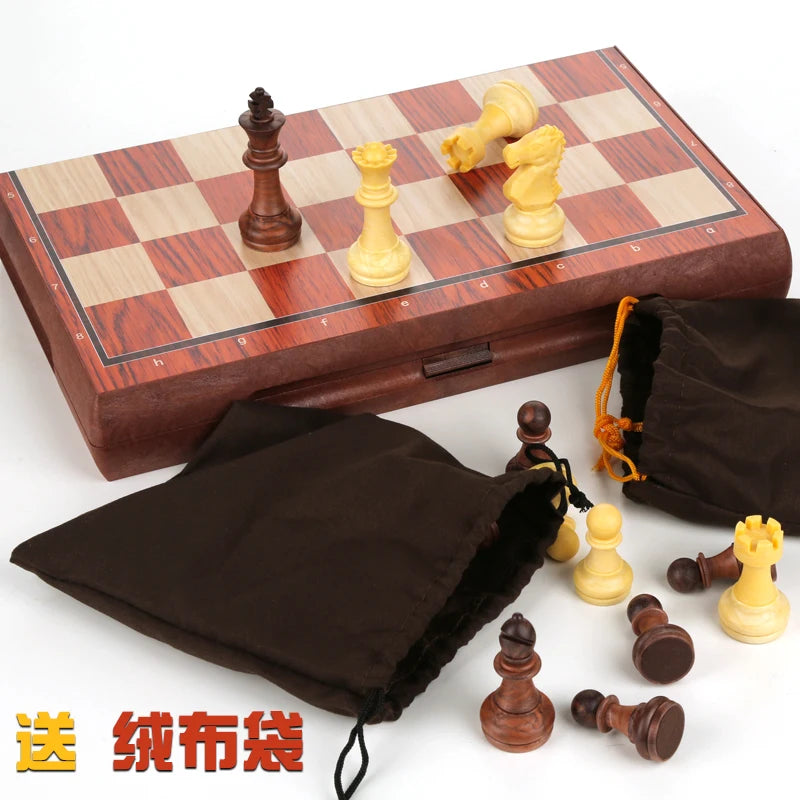 Magnetic Chess Portable Folding Chess Board Portable Mini Chessboard for Children Creative Decorations Tourism and Leisure Toys