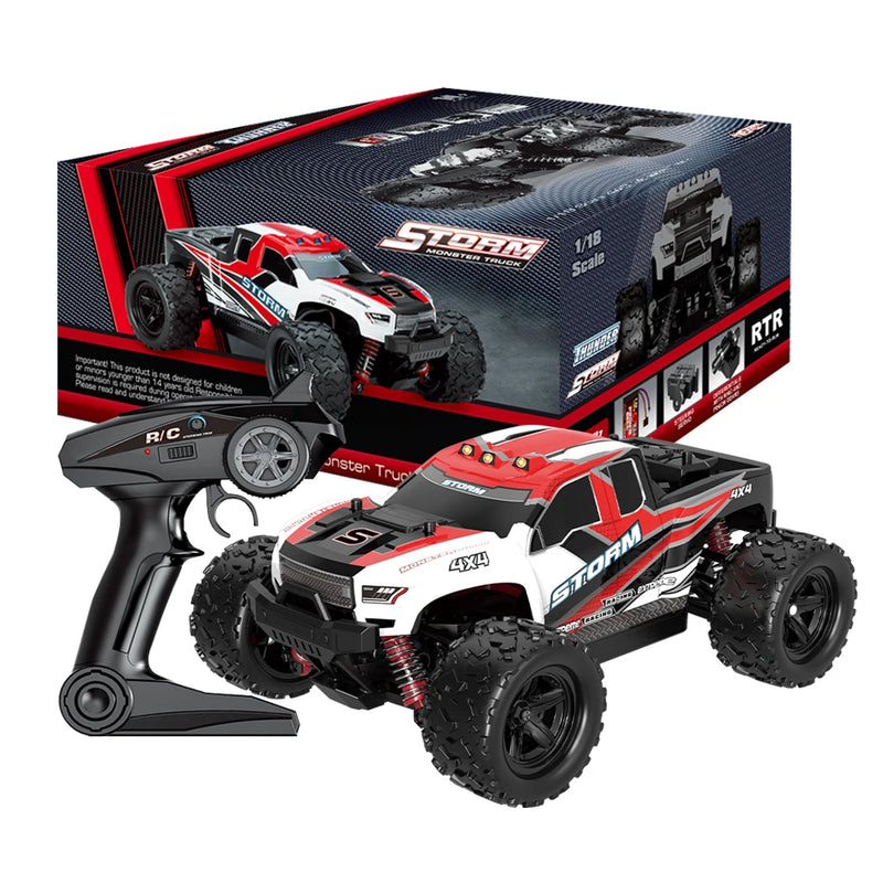 HS 18301/18302 1/18 2.4G 4WD 40 + MPH High Speed Remote Control RC Racing Car OFF-Road Vehicle Toys Christmas gift