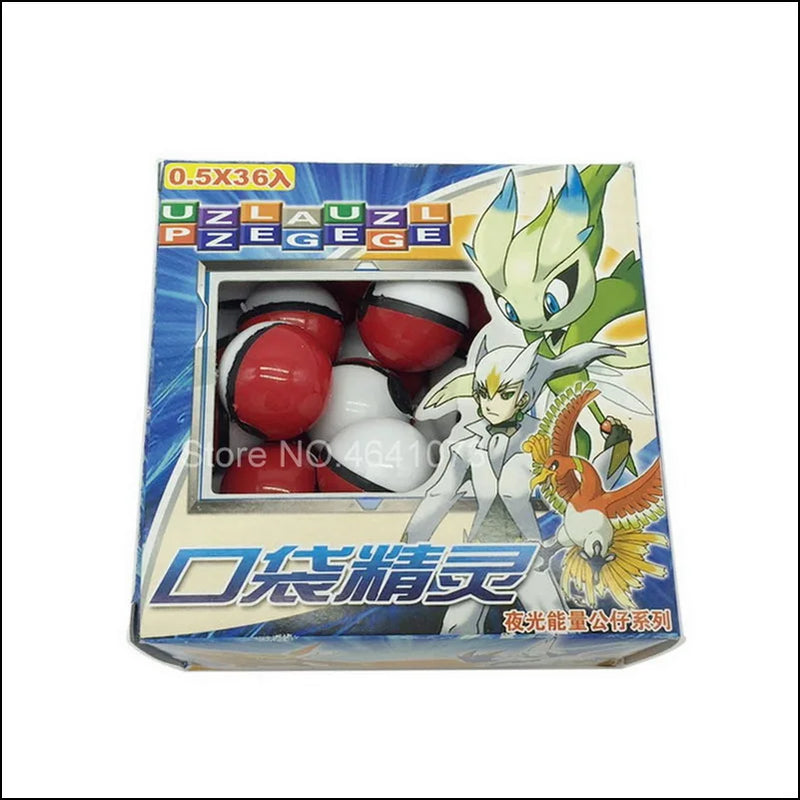 3.5cm 36pcs/Set Pokemon figures cartoon Pet Elf Ball Pokeball lot Creative Model Anime Toy Master Ball Pocket Pokemoning Ball