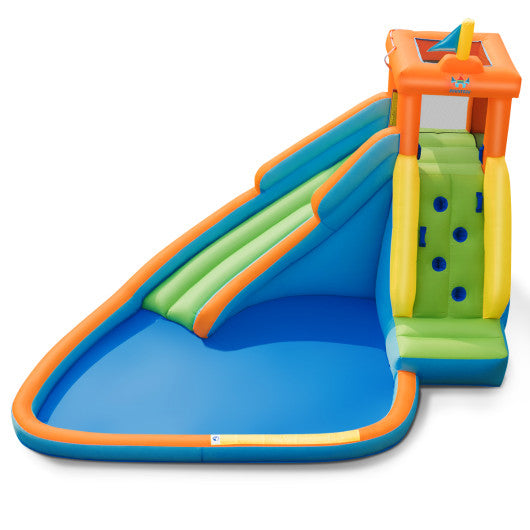 Bounce Ho Inflatable Water Slide Kids Bounce House with 750W Blower
