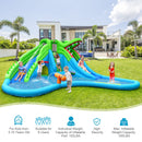 7-in-1 Inflatable Bounce House with Splashing Pool without Blower