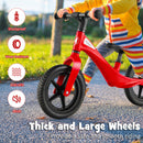 Kids Balance Bike With Adjustable Seat And Rotatable Handlebar - Red