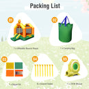 Kids Inflatable Bounce House with Slide and Basketball Rim with 735W Blower