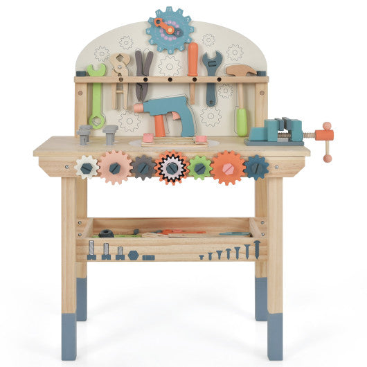 Kids Play Tool Workbench with Realistic Accessories