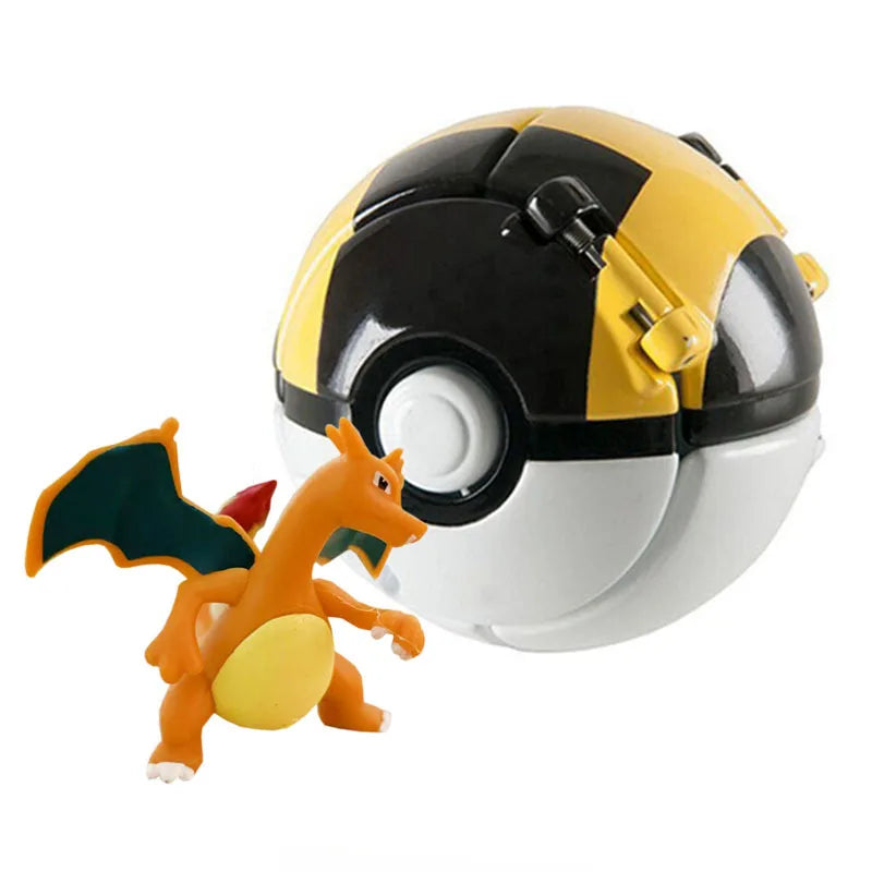 20 Styles Pokemon Elf Ball Anime Figure Pikachu Charmander Litten Rockruff Pokeball Pocket Monster Variant Toy Action Model Gift