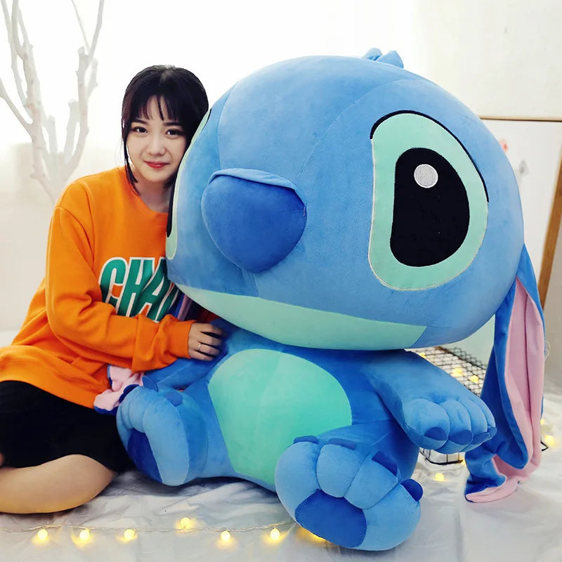 Stitch Stuffed Plush Doll 120cm From Disney Lilo & Stitch As Kawaii Pillow For Bed Sofa For Child Birthday Christmas Gift