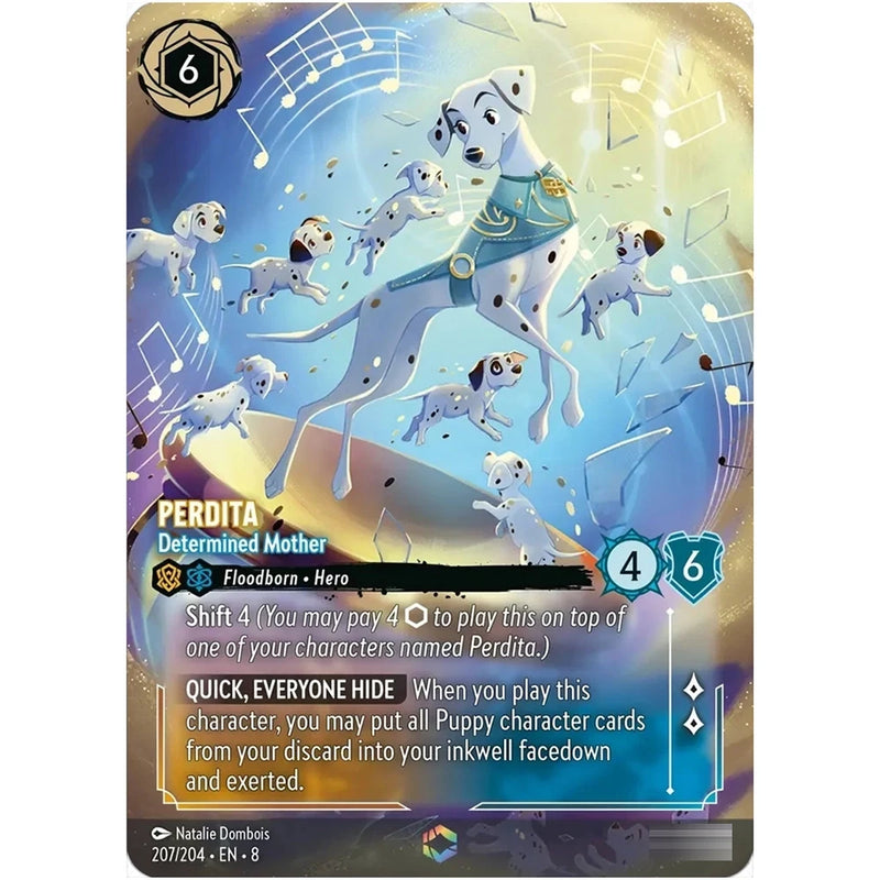 Rare Lorcana Enchanted Proxy Card – Reign of Jafar Chapter 8 TCG Featuring Stitch, Jasmine & Lady