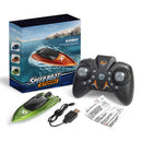 Mini RC Boat – High-Speed 5KM/H Wireless Model with LED Lights