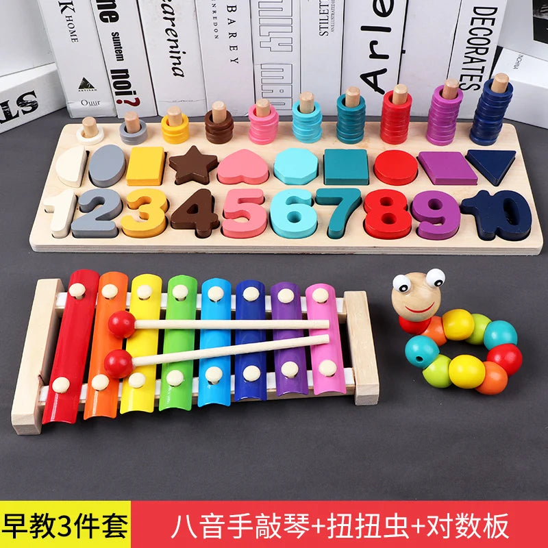 Children's musical tapping educational toys, building blocks and early education toys