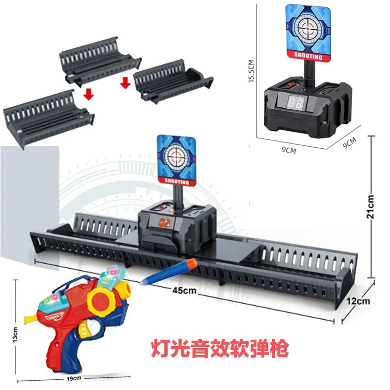 Electric Shooting Target for Nerf Guns Auto Reset Targets Accessories Kids Sound Light Shooting Game Toys High Precision Scoring
