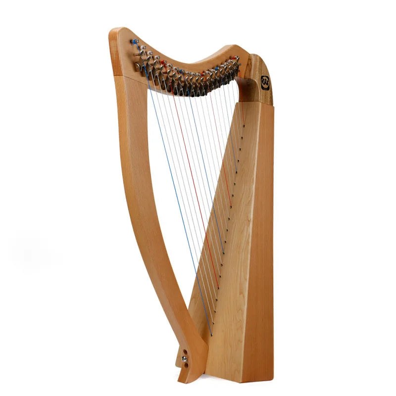 Electric Lyre Harp 19 String Half Key Lyre Harp High-quality Full Veneer Solid Wood 19 String Lyre Piano Harp Musical Instrument