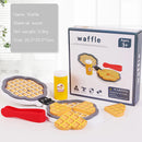 Wooden Children  Play House Toy Simulation Real Life Popcorn Sales Cart Cash Register Toys for boy girl birthday gifts Waffle