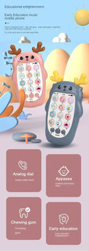 Baby Phone Toys Bilingual Telephone Teether Music Voice Toy Early Educational Learning Machine Electronic Children Gift Baby Toy