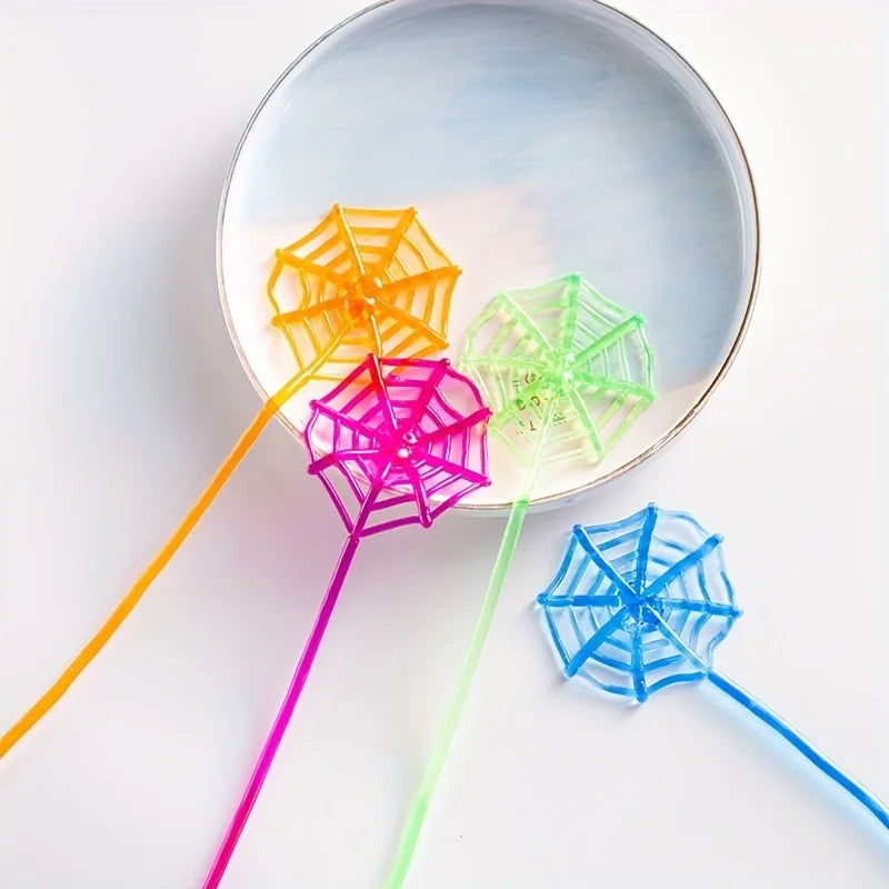 Funny Sticky Spider Web Toy Favor Sticky Hands Toys Birthday Party Halloween Carnival Party Supplies Gift