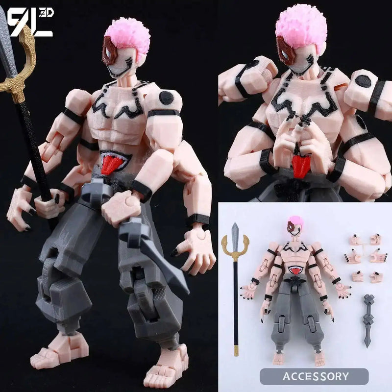 Jujutsu Kaisen 9L3D T13 Itadori Figure LUCKY13 Training Ver. JJK Titan13 Multi-Jointed Movable Dummy13 Stress Relief Toy Gift