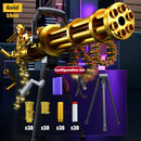 115cm Big Electric Toy Gun Fake Gun Soft Bullet Ejection EVA Gun DIY Self-Assembly Tactical Gatling Gun Toy Christmas Gift