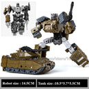 Haizhixing 5 in 1 Bruticus Devastator Superion Defensor Transformation Robot Car Action Figures Aircraft Model Kids Boy Toy