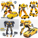 Transformation Toys Battle Damage Hornet Yellow Bee BMB H6001-3 AOYI SS49 Alloy Figure Action Model Deformation Robot Beetle Car