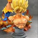 Action Figure Toy of Dragon Ball Z Super Saiyan Goku with LED Light Base Collectible and Gift Model