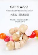 Wooden Smooth Blocks Caterpillar Toys Cartoon Colorful Twisted Insect Crocodile Block Ability Game Baby Fingers Exercise Gadget