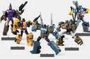 Haizhixing 5 in 1 Bruticus Devastator Superion Defensor Transformation Robot Car Action Figures Aircraft Model Kids Boy Toy