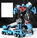 Haizhixing 5 in 1 Bruticus Devastator Superion Defensor Transformation Robot Car Action Figures Aircraft Model Kids Boy Toy