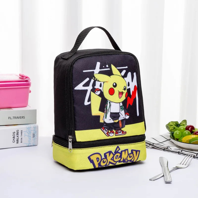 Pokemon GO Action Figure With Cartoon School Bag Figuras Toy Collection Pikachu Anime Figure Model Pokeball Doll Kids Child Gift