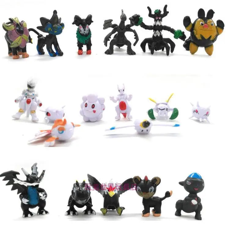 Pokemon GO Action Figure With Cartoon School Bag Figuras Toy Collection Pikachu Anime Figure Model Pokeball Doll Kids Child Gift