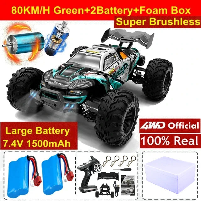 TurboRacer 4WD Off-Road RC Truck – Brushless Power