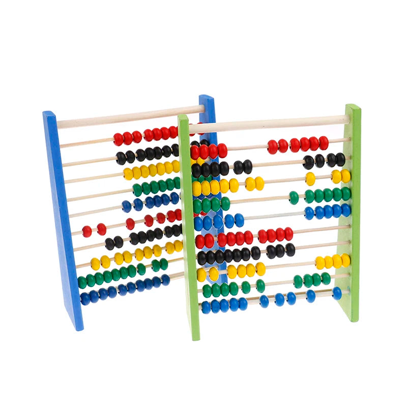 Intelligence Development Wooden Abacus for Kids Mathematics for 3-6 Year Olds Wooden Abacus
