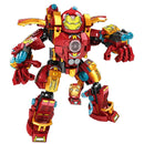 Action Figures Of Avengers Superheroes Iron Man Hulkbuster Steel Mecha Building Blocks Gift Toys For Kid