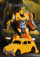 Transformation Toys Battle Damage Hornet Yellow Bee BMB H6001-3 AOYI SS49 Alloy Figure Action Model Deformation Robot Beetle Car
