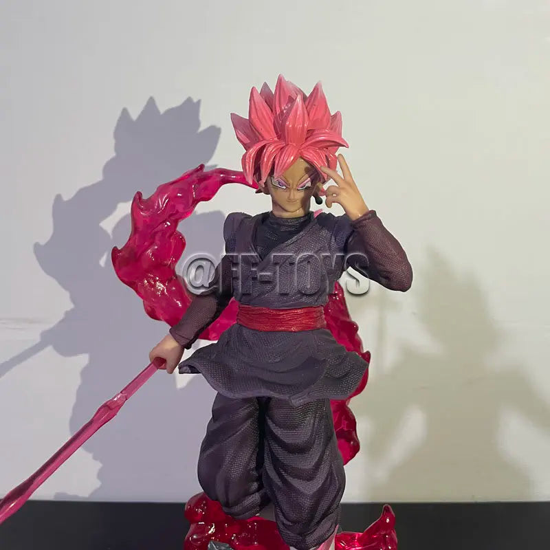 28CM Dragon Ball Z LED Statue – Zamasu and Black Goku PVC Action Figure Model for Collection & Gift
