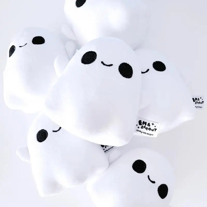 Cute Ghost Plush Doll Kawaii Stuffed Mini Ghost Halloween Plush Toys Soft White Ghost Toys For All Age Kids Xmas Halloween Gifts