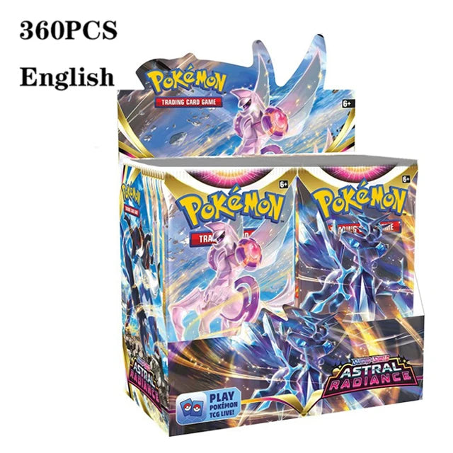 324pcs Pokemon Cards Anime Collectible Crown Zenith Silver Tempest Lost Origin Children Board Game Toy Battle Card Kid Gift