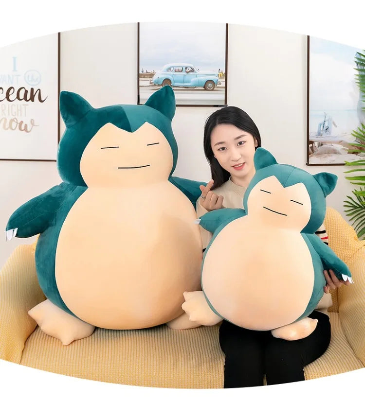 30-200cm TAKARA TOMY Pokemon Snorlax Animal Doll Holster  Plush Toys Kawaii Anime New Rare  Cute Soft Stuffed  Girls Kids Gift