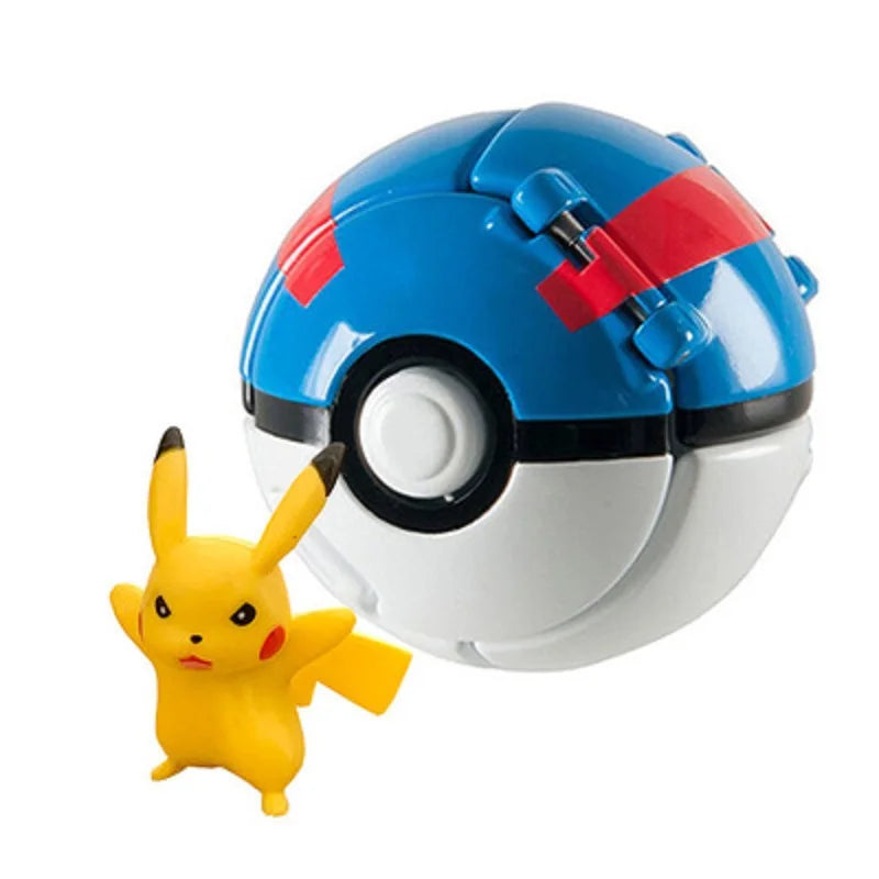 20 Styles Pokemon Elf Ball Anime Figure Pikachu Charmander Litten Rockruff Pokeball Pocket Monster Variant Toy Action Model Gift