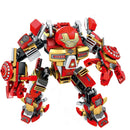 Action Figures Of Avengers Superheroes Iron Man Hulkbuster Steel Mecha Building Blocks Gift Toys For Kid