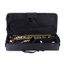 Eb Alto Saxophone Brass Lacquered Gold E Flat Sax 82Z Key Woodwind Instrument with Cleaning Brush Cloth Gloves Strap Padded Case