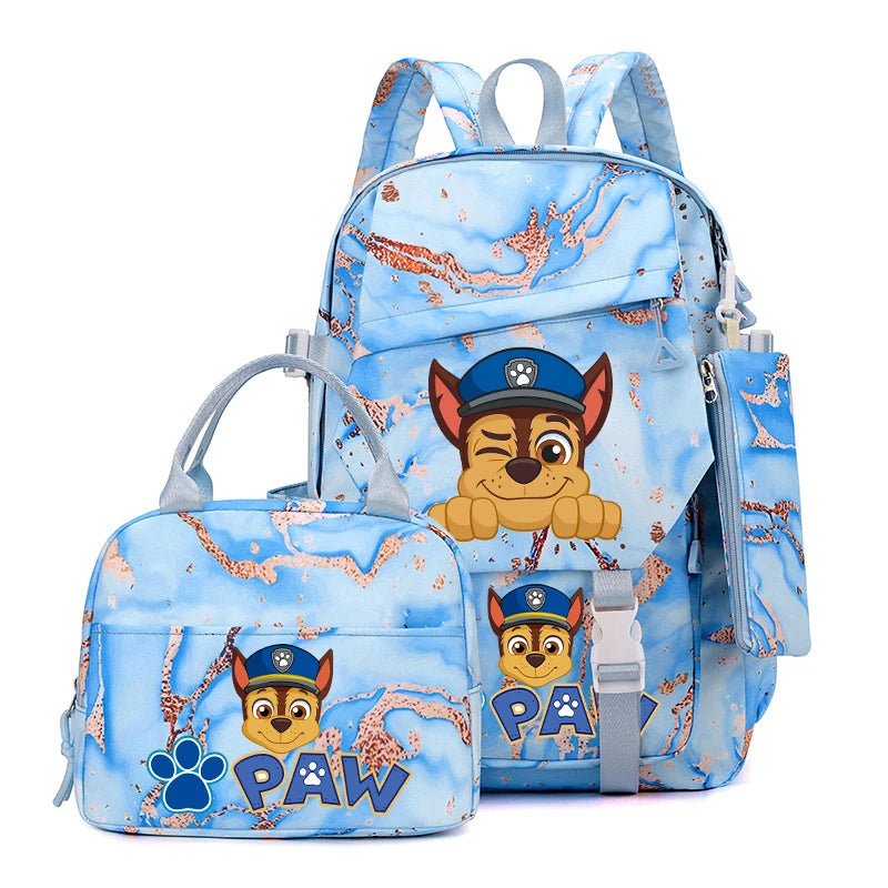 "Team Pup School Set – Cartoon Backpack Combo for Little Heroes"
