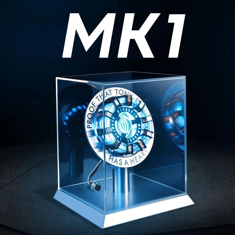 Tony Stark Mk1 Mk2 Arc Reactors Avengers Figures with LED Lights 1:1 Chest Lamp Toy EDC – New Sale